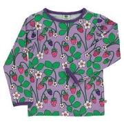 Småfolk Printed T-Shirt With Strawberries Viola 1-2 Years