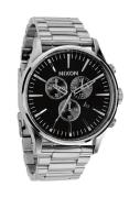 Nixon Miesten kello A386000-00 Musta/Teräs Ø42 mm