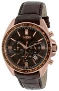 Hugo Boss Miesten kello 1513093 Driver Ruskea/Nahka Ø43 mm