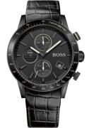 Hugo Boss Miesten kello 1513389 Rafale Musta/Nahka Ø44 mm