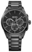 Hugo Boss Miesten kello 1513365 Onyx Musta/Teräs Ø44 mm