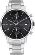 Tommy Hilfiger Miesten kello 1710413 Musta/Teräs Ø44 mm