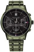 Tommy Hilfiger Miesten kello 1791634 Musta/Teräs Ø44 mm