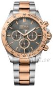 Hugo Boss Miesten kello 1513339 Ikon Harmaa/Punakultasävyinen Ø44 mm