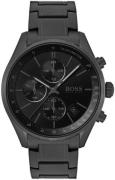 Hugo Boss Miesten kello 1513676 Contemporary Sport Musta/Teräs Ø44