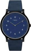 Timex Miesten kello TW2T66200 Sininen/Nahka Ø40 mm