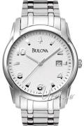 Bulova Miesten kello 96B014 Dress Valkoinen/Teräs Ø40 mm