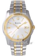 Bulova Miesten kello 98H18 Dress Hopea/Kullansävytetty teräs Ø40 mm