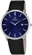 Festina Miesten kello F6839-4 Classic Sininen/Nahka Ø40 mm