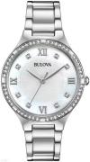 Bulova Naisten kello 96L262 Classic Valkoinen/Teräs Ø34 mm