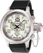 Invicta Miesten kello 7001 Russian Diver Valkoinen/Nahka Ø51.5 mm