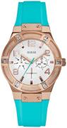 Guess Naisten kello W0564L3 Sporty Hopea/Kumi Ø36 mm