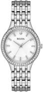 Bulova Naisten kello 96X146 Crystal Valkoinen/Teräs Ø32 mm