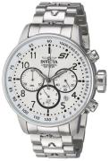 Invicta Miesten kello 23078 S1 Valkoinen/Teräs Ø49 mm