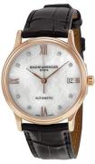 Baume & Mercier Miesten kello MOA10077 CLASSIMA Hopea/Nahka Ø33