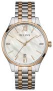 Bulova Naisten kello 98P150 Diamond Hopea/Punakultasävyinen Ø36 mm