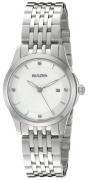 Bulova Naisten kello 96P160 Diamond Valkoinen/Teräs Ø28 mm