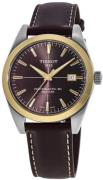 Tissot Miesten kello T927.407.46.291.01 Silicium Ruskea/Nahka Ø40 mm