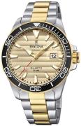 Festina Miesten kello F20362-1 Beige/Kullansävytetty teräs Ø44.3 mm