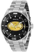 Invicta Miesten kello 29696 Dc Comics Musta/Teräs Ø44 mm