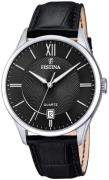 Festina Miesten kello F20426-3 Classic Musta/Nahka Ø43 mm