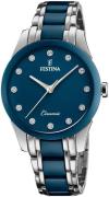 Festina Naisten kello F20499-2 Sininen/Keraaminen Ø35 mm