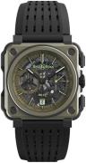 Bell & Ross Miesten kello BR-X1-MILITARY Experimental Vihreä/Kumi