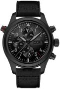 IWC Miesten kello IW371815 Pilots Musta/Kumi Ø44 mm