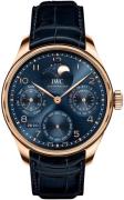 IWC Miesten kello IW503312 Portugieser Sininen/Nahka Ø44.2 mm