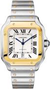 Cartier Miesten kello W2SA0009 Santos De Hopea/Teräs