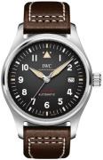 IWC Miesten kello IW326803 Pilots Spitfire Musta/Nahka Ø39 mm