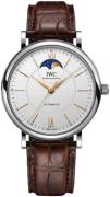 IWC Miesten kello IW459401 Portofino Hopea/Nahka Ø40 mm