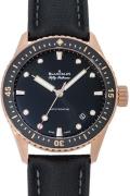 Blancpain Miesten kello 5000-36S30-B52A Fifty Fathoms Musta/Nahka