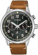 Citizen Miesten kello CA4420-21X Vihreä/Nahka Ø43 mm