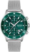 Hugo Boss Miesten kello 1513905 Admiral Vihreä/Teräs Ø46 mm