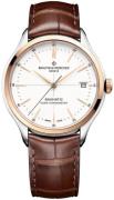 Baume & Mercier Miesten kello MOA10519 Clifton Valkoinen/Nahka