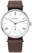 Nomos Glashütte N-236 Ludwig Valkoinen/Nahka Ø37.5 mm