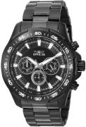 Invicta Miesten kello 22785 Speedway Musta/Teräs Ø48 mm