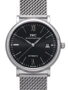 IWC Miesten kello IW356506 Portofino Musta/Teräs Ø40 mm