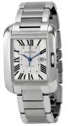 Cartier Naisten kello W5310009 Tank Anglaise Hopea/Teräs