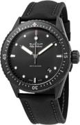 Blancpain Miesten kello 5000-0130-B52A Fifty Fathoms Musta/Nahka