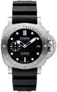 Panerai Miesten kello PAM02973 Submersible Musta/Kumi Ø42 mm