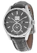 TAG Heuer Miesten kello WAR5012.FC6326 Carrera Calibre 8 Harmaa/Nahka