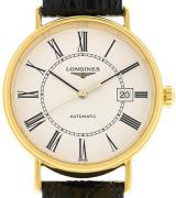 Longines Miesten kello L4.922.2.11.2 Presence Valkoinen/Nahka Ø40 mm