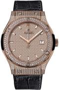 Hublot Miesten kello 542.OX.9010.LR.1704 Classic Fusion Kulta/Nahka