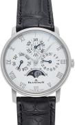 Blancpain Miesten kello 6656-1127-55B Villeret Valkoinen/Nahka Ø40 mm