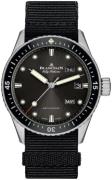 Blancpain Miesten kello 5071-1110-NABA Fifty Fathoms Musta/Tekstiili