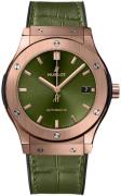 Hublot Miesten kello 511.OX.8980.LR Classic Fusion Vihreä/Kumi Ø45