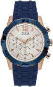 Guess Miesten kello W0864G5 Chronograph Valkoinen/Kumi Ø45.5 mm