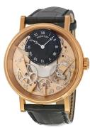 Breguet Miesten kello 7057BR-R9-9W6 Tradition Luurankokello/Nahka